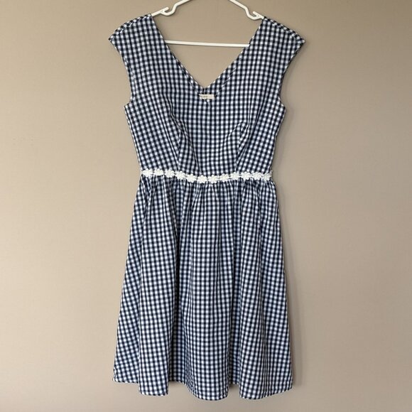 Navy Gingham Dress from Saturday Studios - Picture 1 of 11